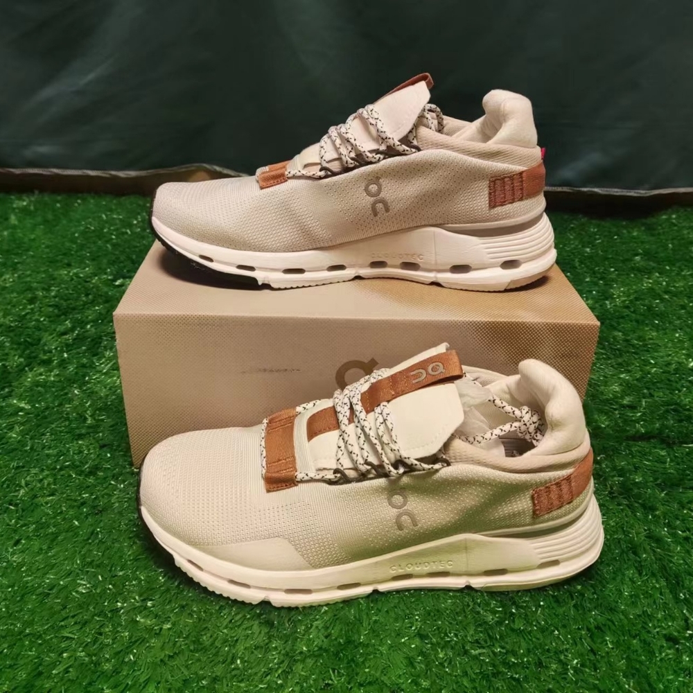 On Cloudnova White/Pearl Womens Sneakers